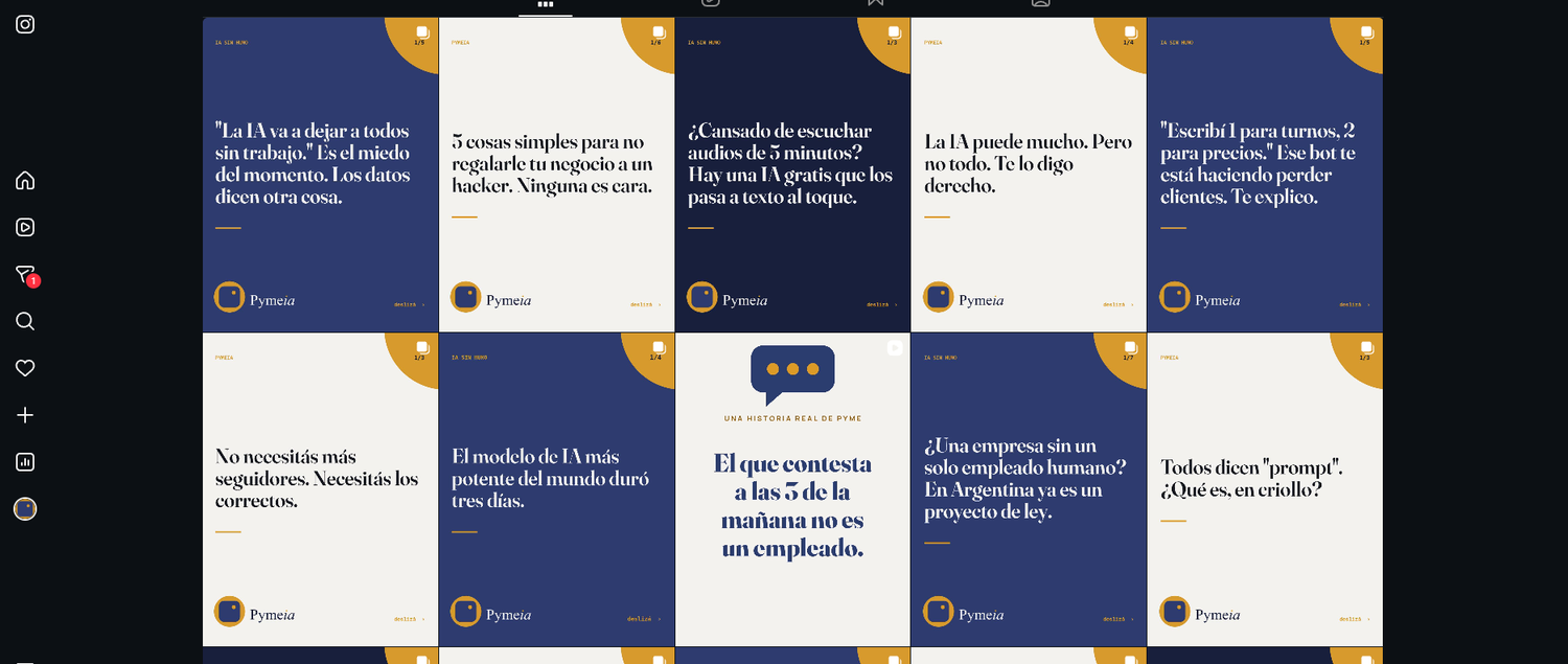 Contenido de Pymeia para redes